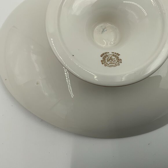 RARE Kokura Ware MCM/Mid Century Modern Retro Biomorphic Tray on Pedestal Japan - Picture 7 of 8